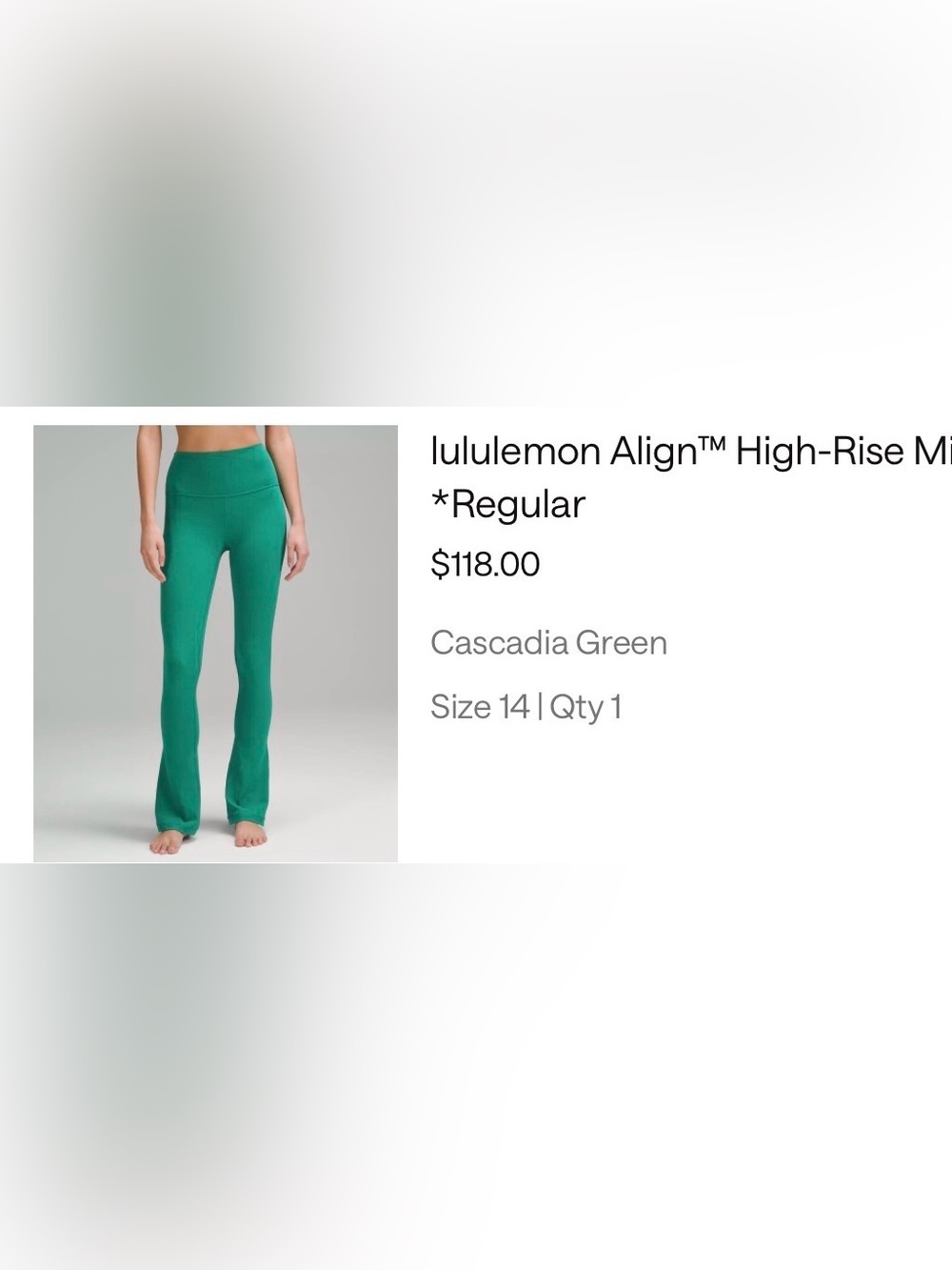lululemon athletica Align High-Rise Flare Leggings — Cascadia Green